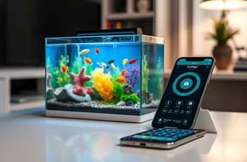 Four smart aquariums that automate feeding, lighting, and filtration—controlled from your phone.