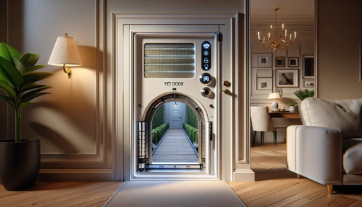 Automatic pet door that opens only for your pet's collar