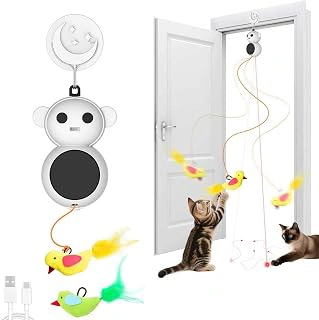 Catpick Automatic Laser Cat Toy with Flying Bird Feather Wand