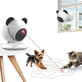 Saolife Automatic Laser Cat Toy with Random Trajectory, Suction Cup Design, Quiet