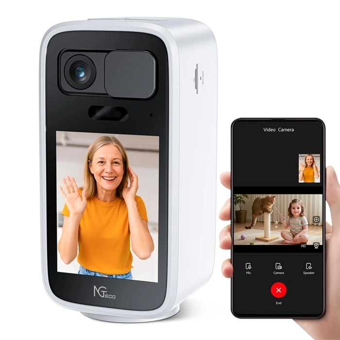 NGTeco 4MP HD Video Monitor with Two-Way Calling, 2.8" Screen & One-Touch Call