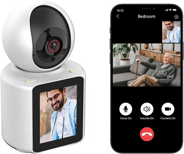 Two-Way Pet Camera with 2.8-inch HD Screen and Video Calling