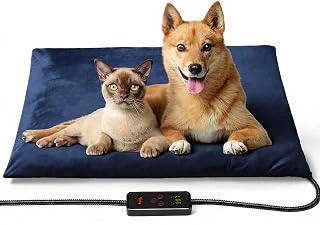 Toozey Large 35x24in Pet Heating Pad with 6 Temp Settings & Timer