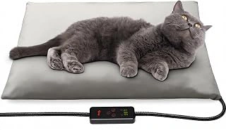 Toozey Small 18x16in Pet Heating Pad with 6 Temp Settings & Timer