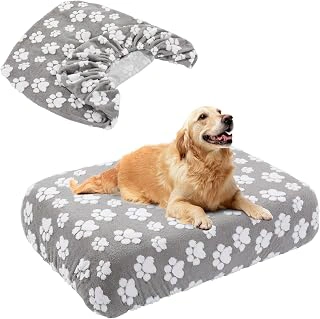 BALAPET 100% Waterproof Soft Plush Velvet Washable Dog Bed Replacement Cover