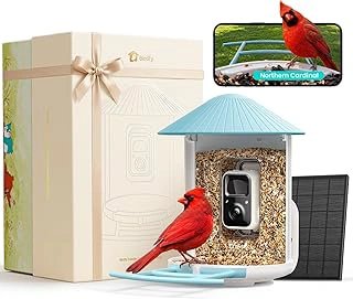 Birdfy Solar Powered Smart Bird Feeder with 2K AI Camera