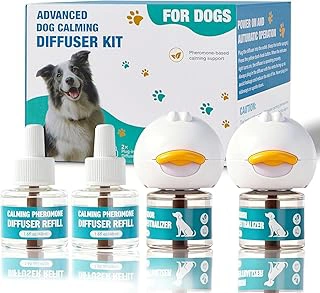Dog Calming Pheromone Diffuser Kit (2 Plug-ins + 4 Refills)