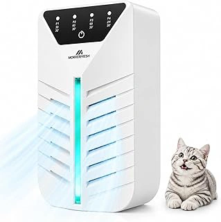 Plug In Filterless Cat Litter Deodorizer with Activated Charcoal & Ionic Air Ionizer
