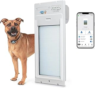 High Tech Pet Power Pet Automatic Roll Up Door with Remote App Control