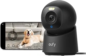eufy Security 4K Indoor Camera E30 with 360° Pan Tilt, AI Tracking & Color Night Vision