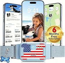 Smart Dog GPS Tracker with Virtual Fence, Health & Behavior Monitoring